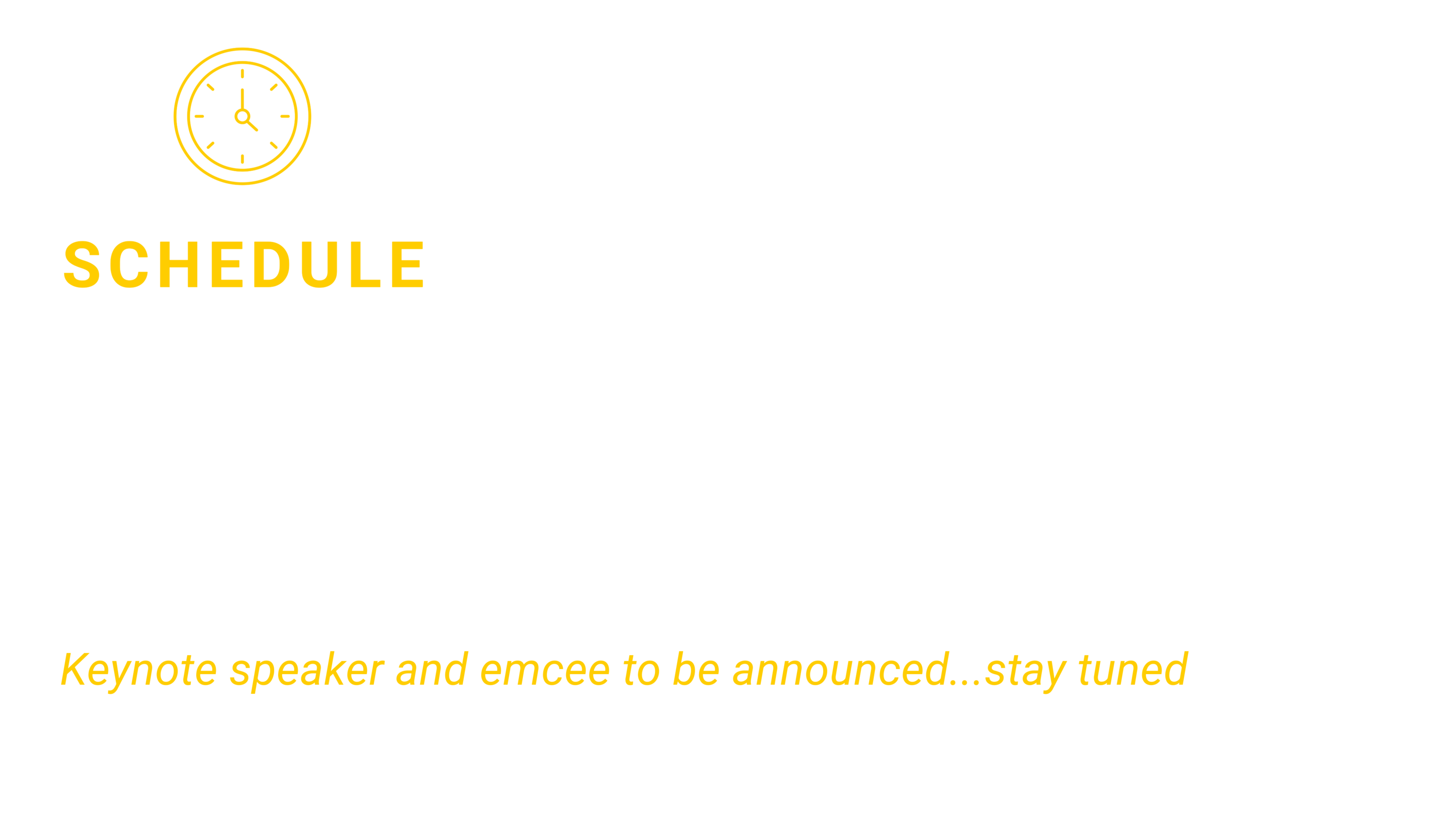 Schedule for Honors Award Ceremony
