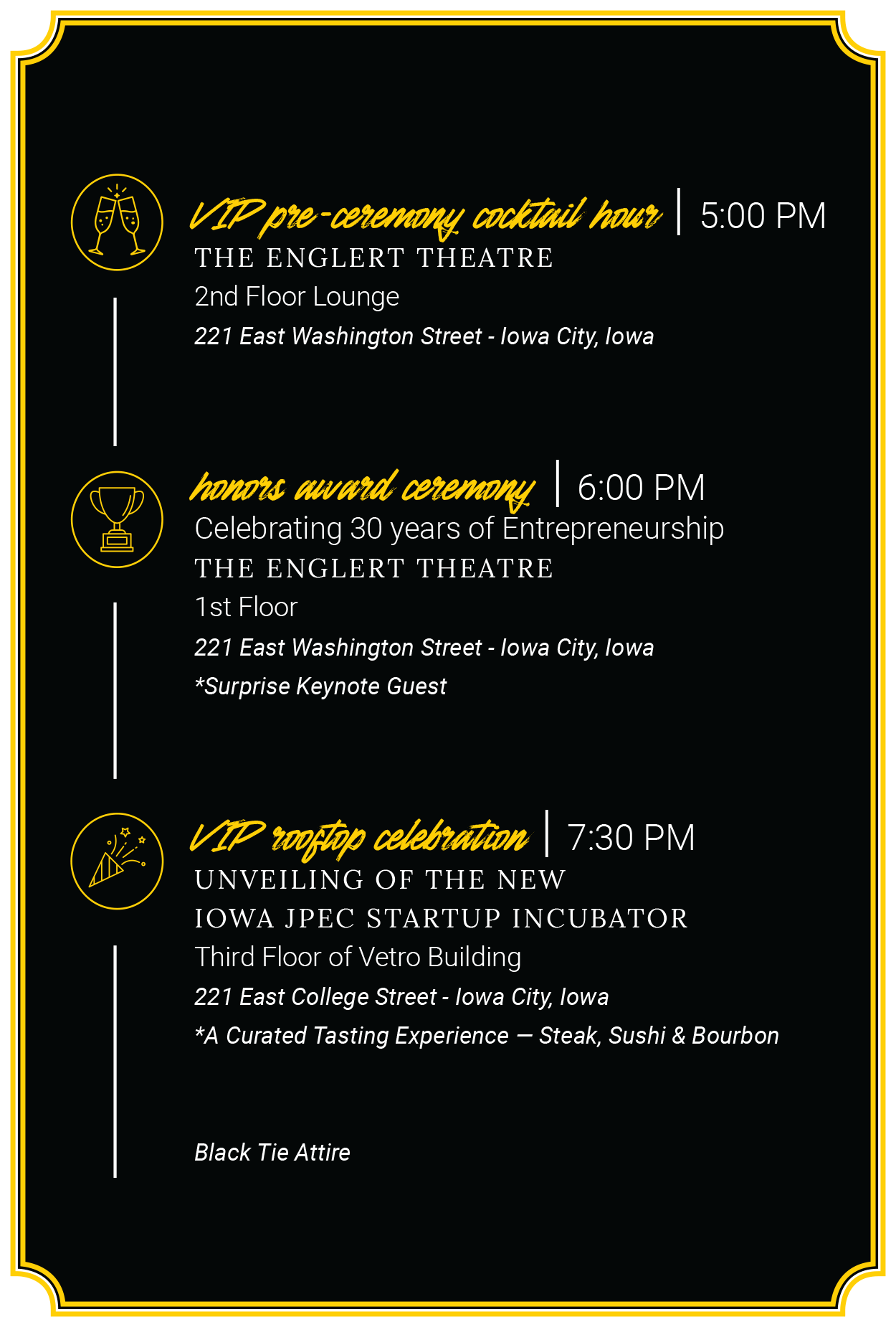Gala Timeline