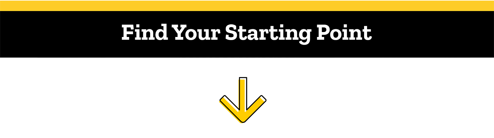 Find Your Starting Point graphic