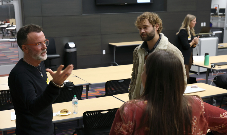 Networking at the AI Pitch Competition