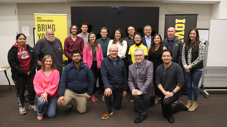 Iowa City Venture School participants and judges