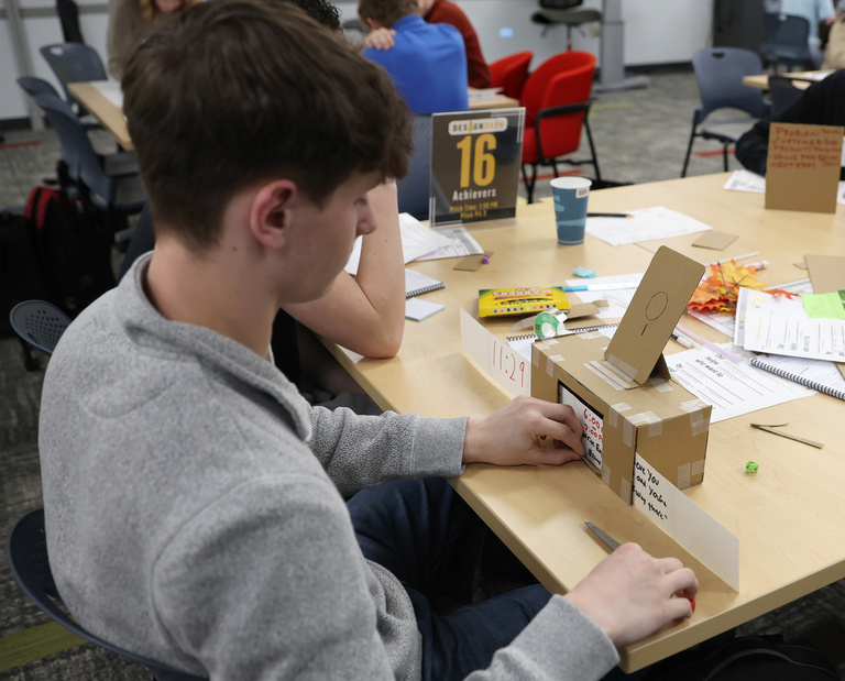 Photograph from DesignDash on March 26 at the Grant Wood AEA in Cedar Rapids, Iowa. 