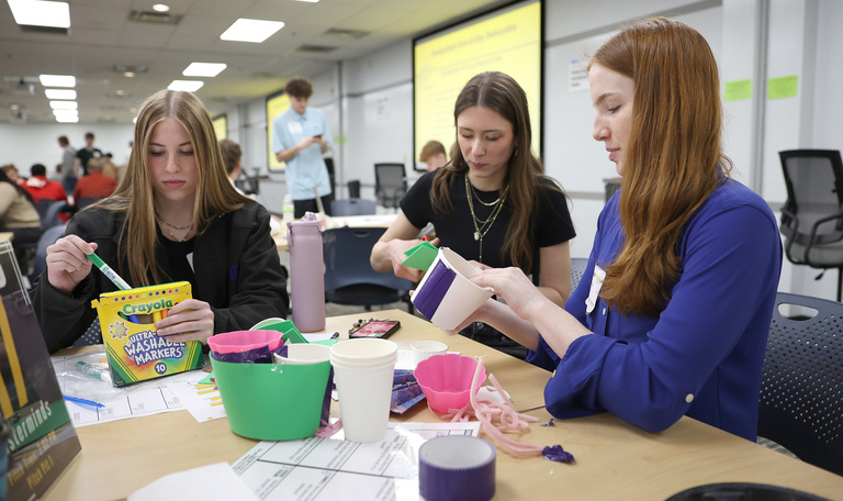 Photograph from DesignDash on March 26 at the Grant Wood AEA in Cedar Rapids, Iowa. 