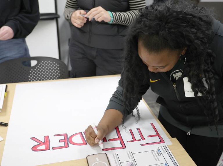 Photograph from DesignDash on March 26 at the Grant Wood AEA in Cedar Rapids, Iowa. 