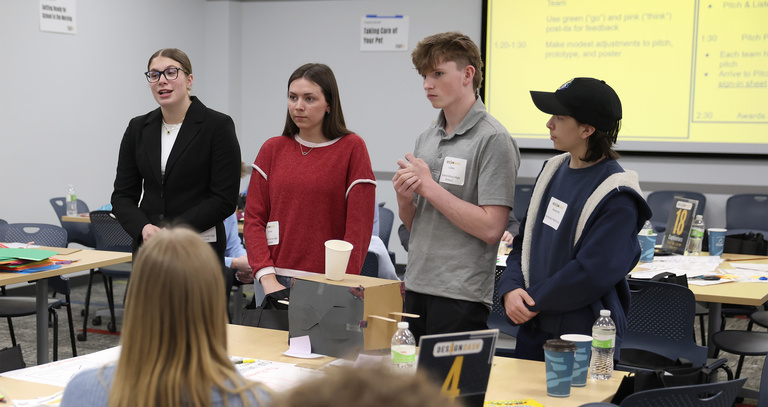 Photograph from DesignDash on March 26 at the Grant Wood AEA in Cedar Rapids, Iowa. 