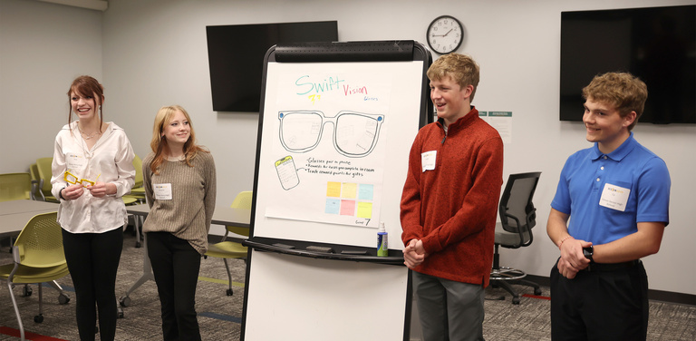 Photograph from DesignDash on March 26 at the Grant Wood AEA in Cedar Rapids, Iowa. 