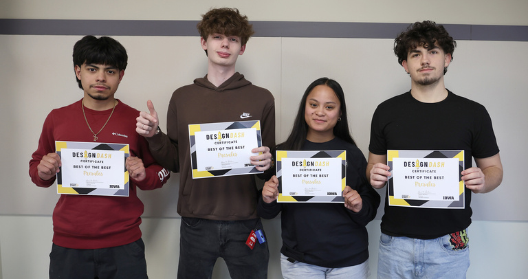 Photograph from DesignDash on March 26 at the Grant Wood AEA in Cedar Rapids, Iowa. 