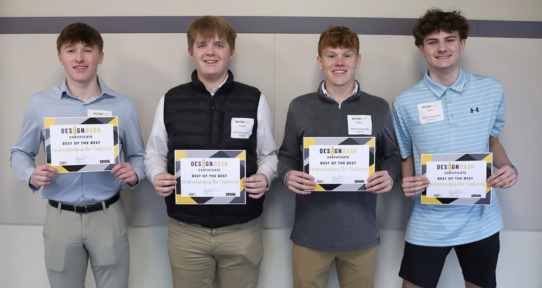 Photograph from DesignDash on March 26 at the Grant Wood AEA in Cedar Rapids, Iowa. 