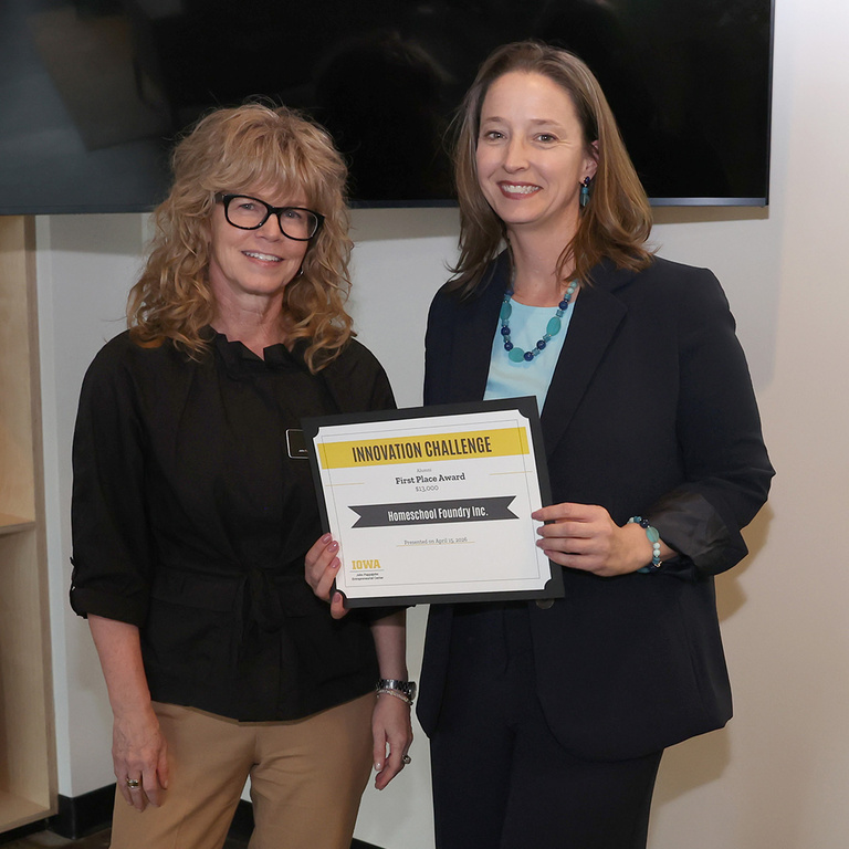 Dana Rupe, director of Iowa JPEC, and Jen Myers of Homeschool Foundry