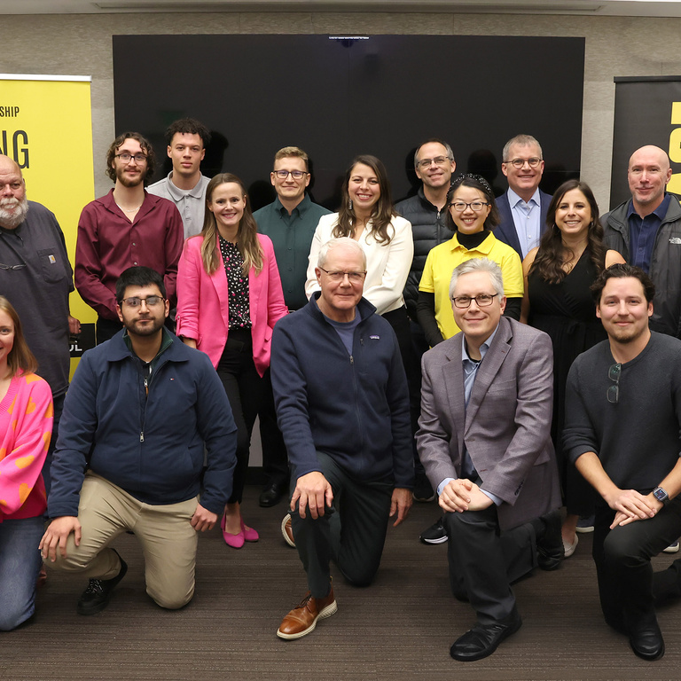 Iowa City Venture School participants and judges
