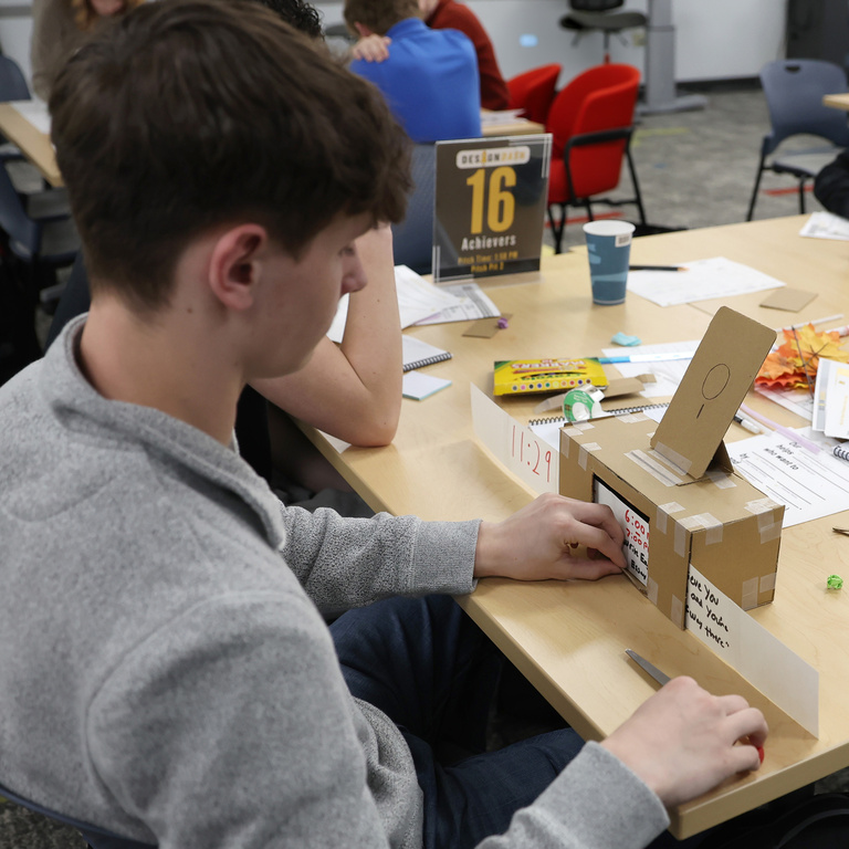 Photograph from DesignDash on March 26 at the Grant Wood AEA in Cedar Rapids, Iowa. 