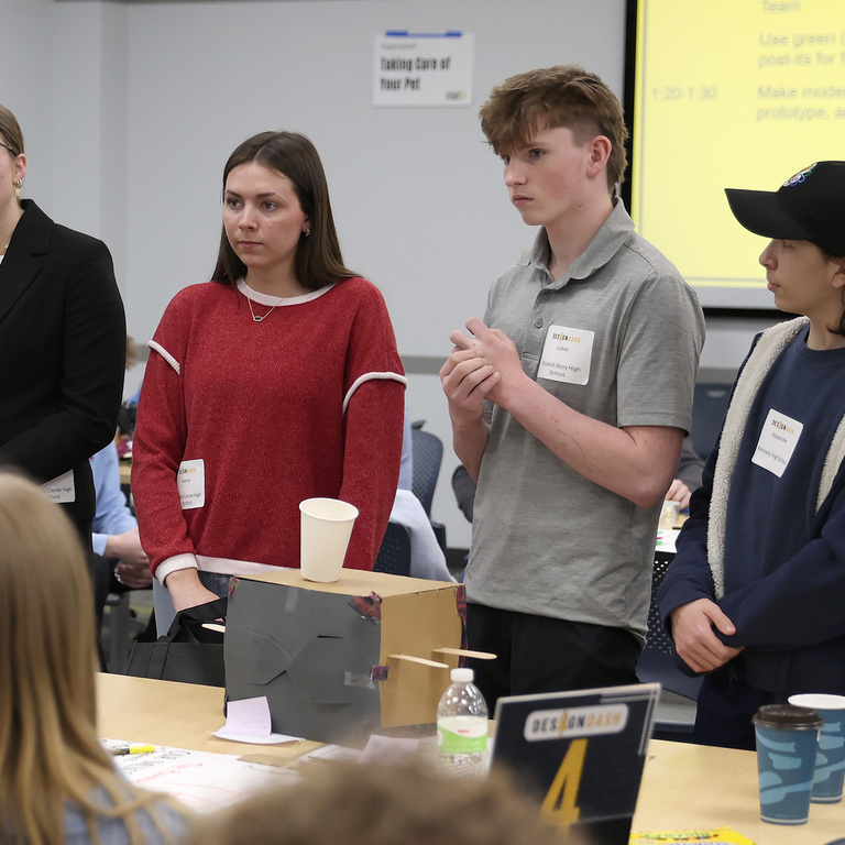 Photograph from DesignDash on March 26 at the Grant Wood AEA in Cedar Rapids, Iowa. 