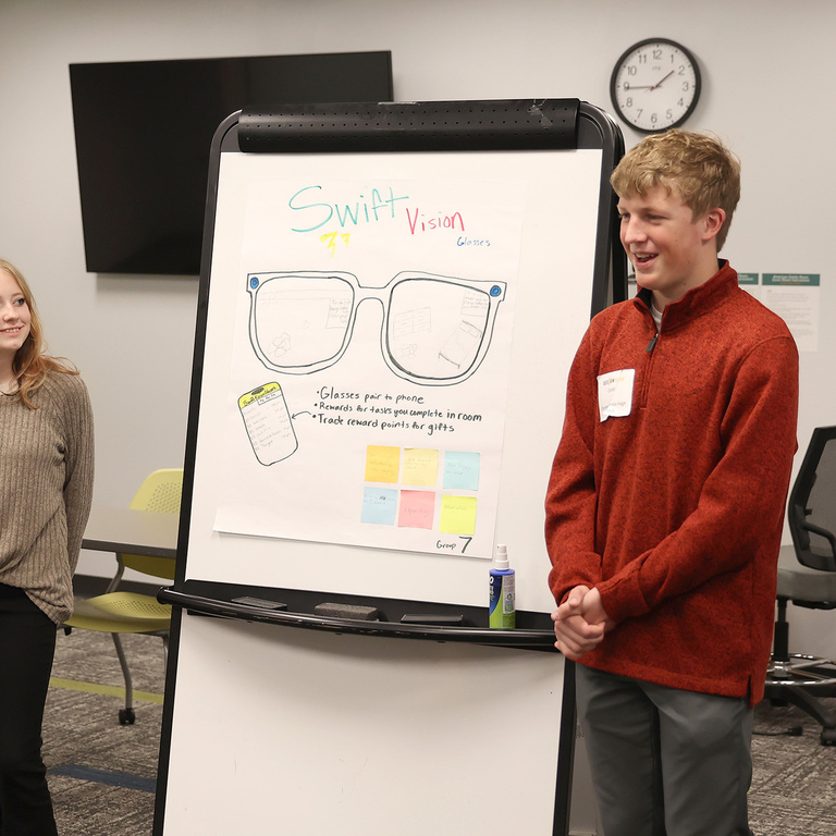 Photograph from DesignDash on March 26 at the Grant Wood AEA in Cedar Rapids, Iowa. 