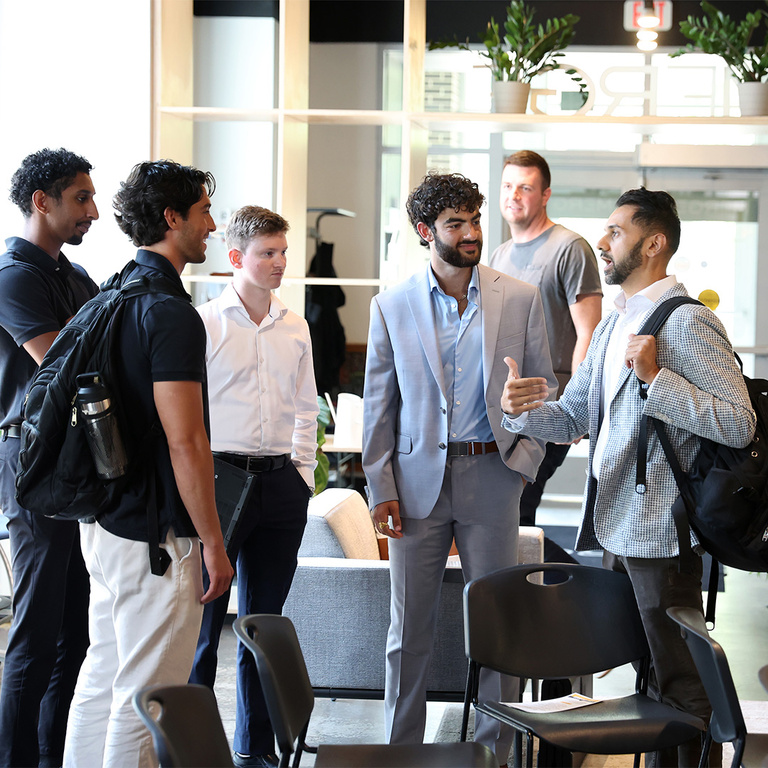 Post-event networking with Ravi Patel