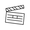 Video clapper icon