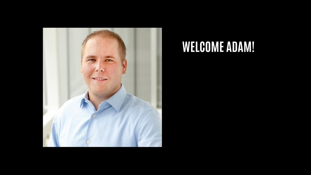 Welcome Adam Web Header